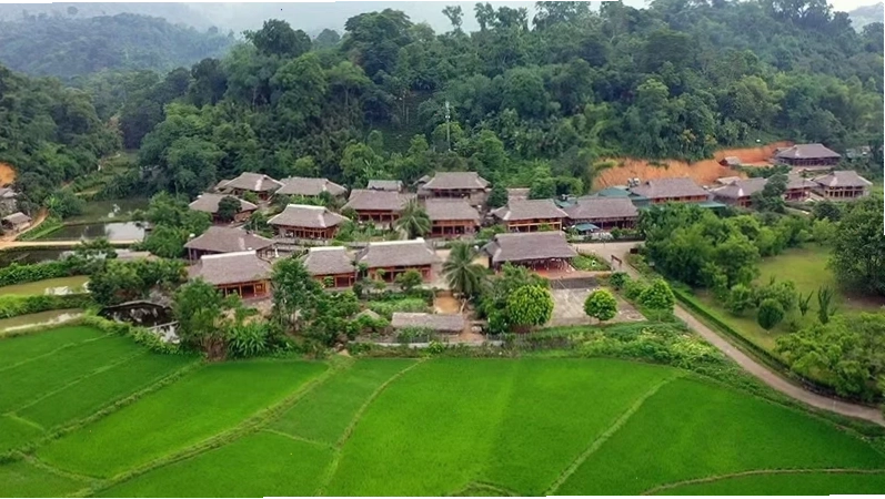 Toàn cảnh thôn Tân Lập xã Tân Trào