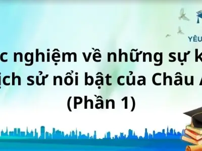 Trắc nghiệm về những sự kiện lịch sử nổi bật của Châu Á (Phần 1)