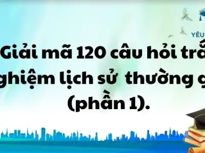 Giải mã 120 câu hỏi trắc nghiệm lịch sử thường gặp (phần 1).