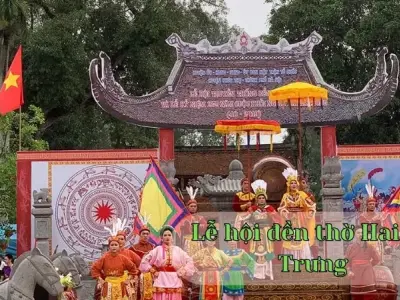 Lễ hội đền thờ Hai Bà Trưng - Sự kết hợp giữa tín ngưỡng và văn hóa 