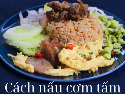 Cách nấu cơm tấm phiên bản siêu nhanh cho dân văn phòng