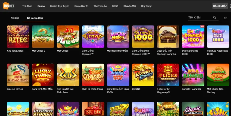 Cách chơi casino luôn thắng trong từng siêu phẩm tại 188BET